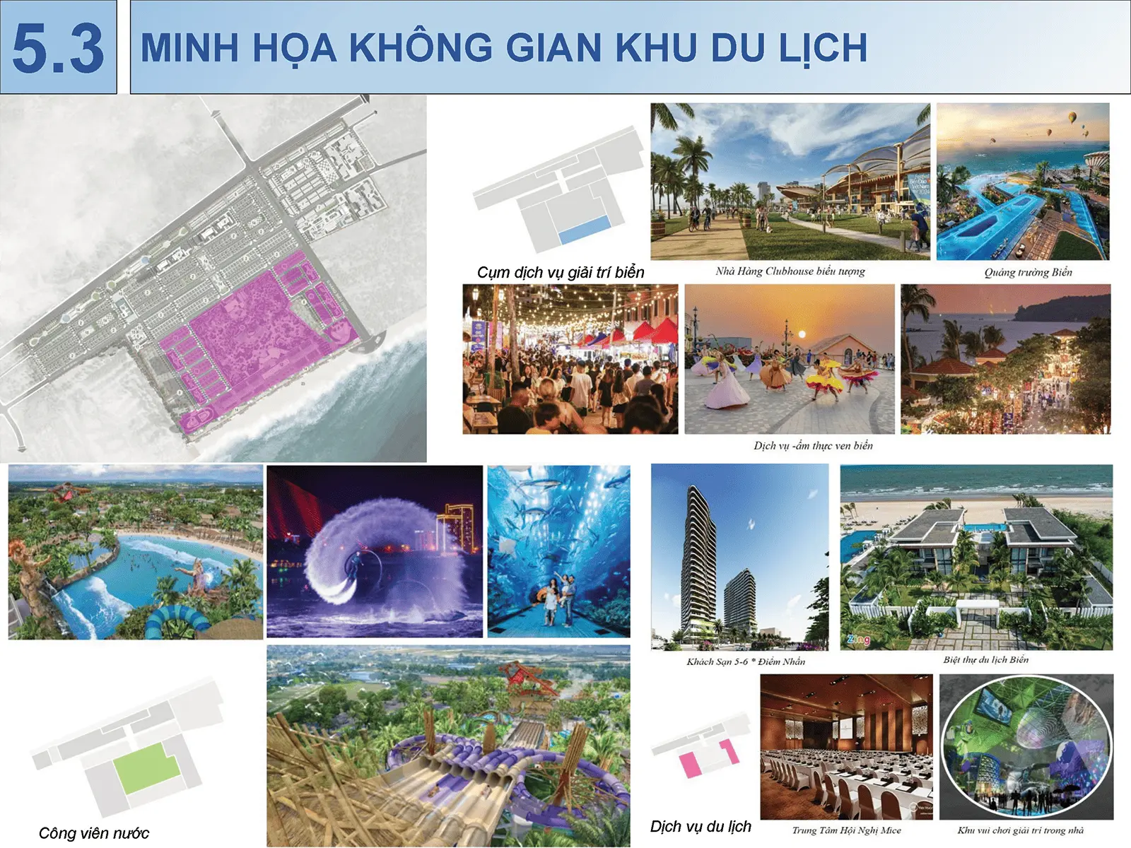 Minh họa không gian khu du lịch của dự án Sun Group Vũng Tàu với nhiều tiện ích và dịch vụ đẳng cấp quốc tế.