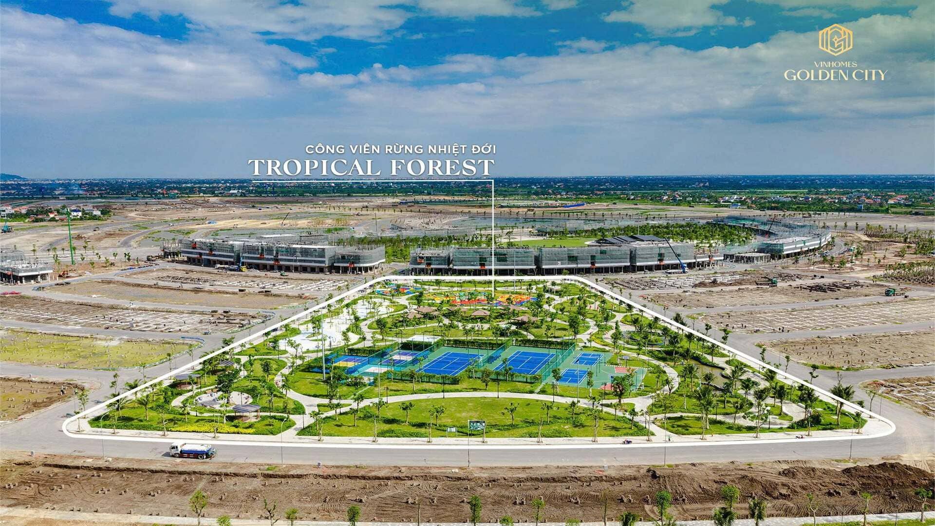 Công viên rừng nhiệt đới Tropical Forest Vinhomes Golden City tích hợp đường dạo bộ rợp bóng cây, khu chòi nghỉ thư giãn cùng thảm thực vật phong phú, tạo nên điểm đến rèn luyện sức khỏe và giải trí lý tưởng. Công viên rừng nhiệt đới Tropical Forest Vinhomes Golden City tích hợp đường dạo bộ rợp bóng cây, khu chòi nghỉ thư giãn cùng thảm thực vật phong phú, tạo nên điểm đến rèn luyện sức khỏe và giải trí lý tưởng.